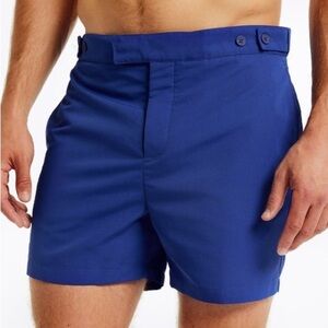 FRESCOBOL CARIOCA Tailored Swim Shorts Navy